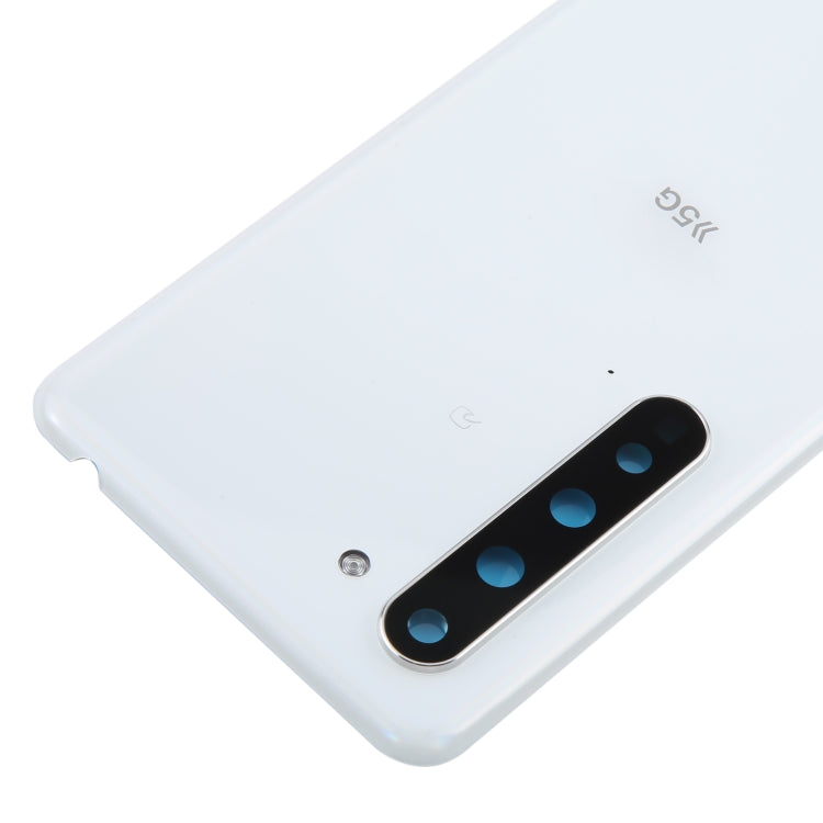 For Sharp Aquos R5G Original Battery Back Cover(White) - For Sharp by PMC TechLife | Online Shopping South Africa | PMC TechLife | Buy Now Pay Later Mobicred