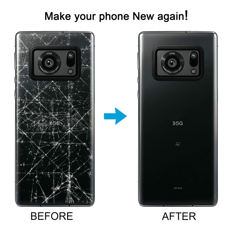 For Sharp Aquos R6 Original Battery Back Cover(White) - For Sharp by PMC TechLife | Online Shopping South Africa | PMC TechLife | Buy Now Pay Later Mobicred