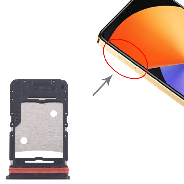 For Infinix Note 30 5G X6711 5pcs SIM Card Tray + SIM Card Tray + Micro SD Card Tray (Gold) - Card Tray by PMc TechLife | Online Shopping South Africa | PMc TechLife | Buy Now Pay Later Mobicred