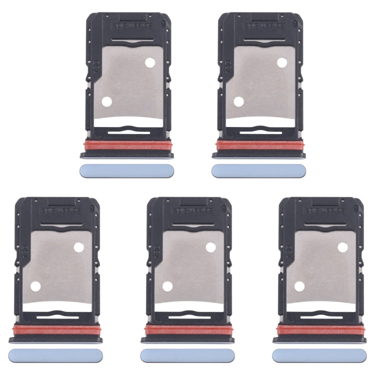 For Infinix Note 30 5G X6711 5pcs SIM Card Tray + SIM Card Tray + Micro SD Card Tray (Blue) - Card Tray by PMc TechLife | Online Shopping South Africa | PMc TechLife | Buy Now Pay Later Mobicred