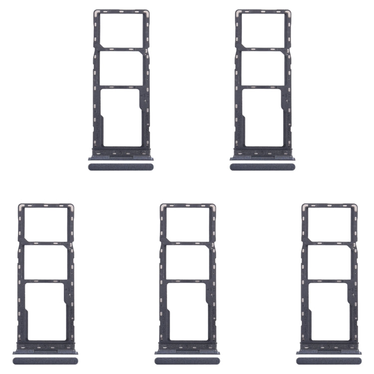 For Infinix Smart 8 HD 5pcs SIM Card Tray + SIM Card Tray + Micro SD Card Tray (Black) - Card Tray by PMc TechLife | Online Shopping South Africa | PMc TechLife | Buy Now Pay Later Mobicred