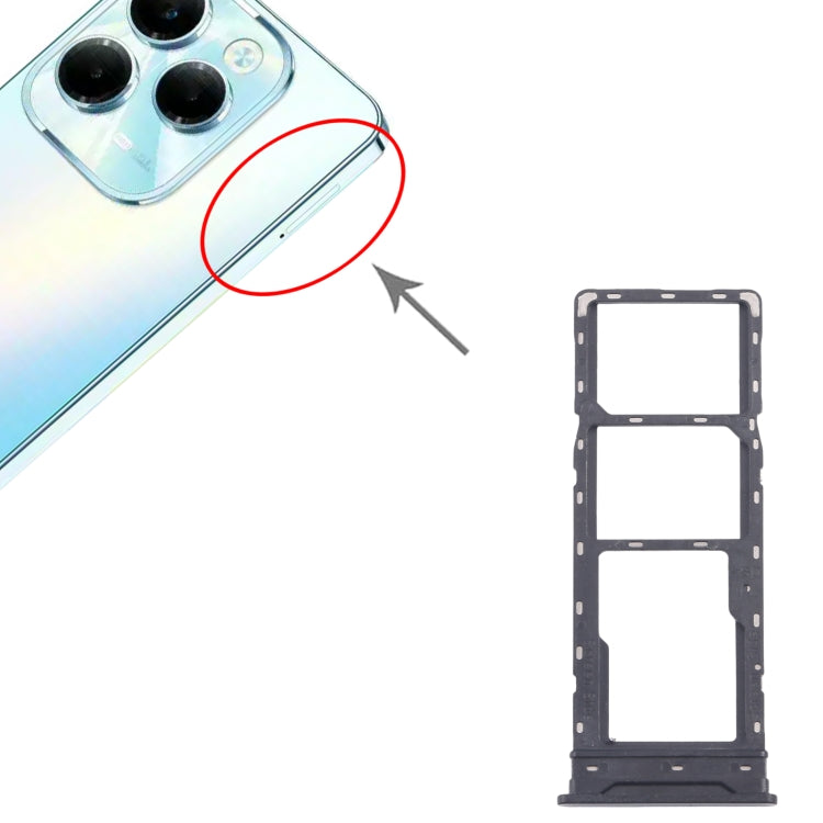 For Infinix Hot 40 X6836 5pcs SIM Card Tray + SIM Card Tray + Micro SD Card Tray (Blue) - free shipping - PMc TechLife - Order now!