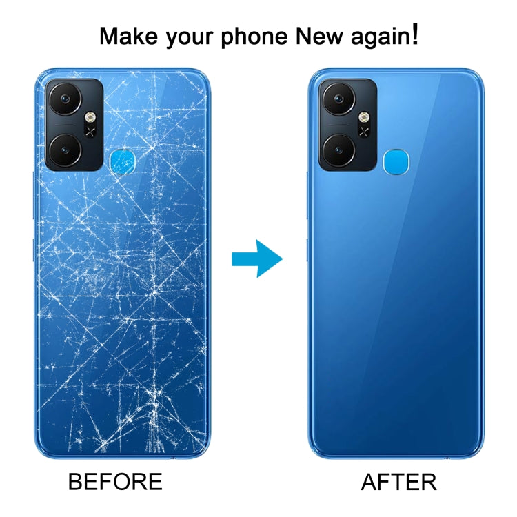 For Infinix Smart 6 Plus India X6823 Original Battery Back Cover(Black) - Back Cover by PMc TechLife | Online Shopping South Africa | PMc TechLife | Buy Now Pay Later Mobicred