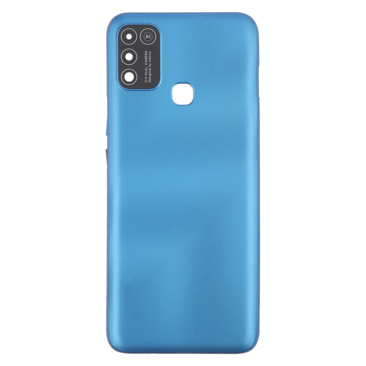 For Infinix Hot 10 Play Original Battery Back Cover(Blue) - Back Cover by PMc TechLife | Online Shopping South Africa | PMc TechLife | Buy Now Pay Later Mobicred
