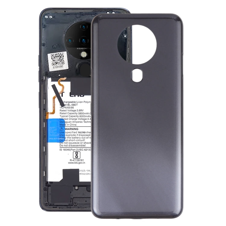 For Tecno Spark 6 Original Battery Back Cover(Black) - Back Cover by PMc TechLife | Online Shopping South Africa | PMc TechLife | Buy Now Pay Later Mobicred