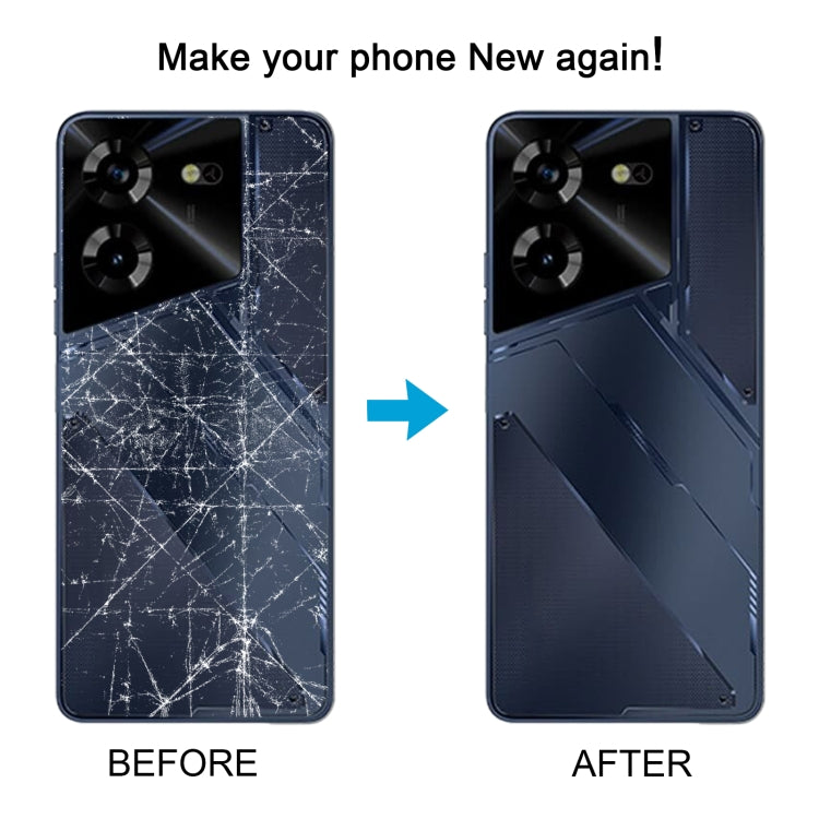 For Tecno Pova 5 4G Original Battery Back Cover(Blue) - Back Cover by PMc TechLife | Online Shopping South Africa | PMc TechLife | Buy Now Pay Later Mobicred
