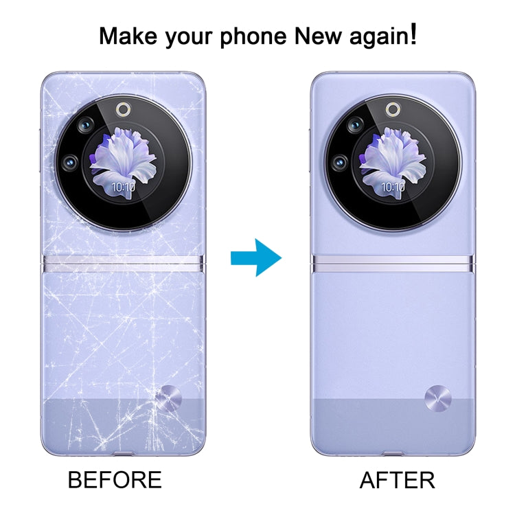 For Tecno Phantom V Flip Original Battery Back Cover(Purple) - Back Cover by PMC TechLife | Online Shopping South Africa | PMC TechLife | Buy Now Pay Later Mobicred