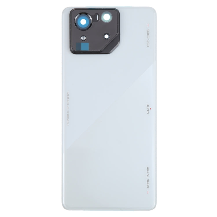 For Asus ROG Phone 8 Pro AI2401 AI2401_A Global Original Glass Battery Back Cover with Camera Frame(Grey) - Back Cover by PMC TechLife | Online Shopping South Africa | PMC TechLife | Buy Now Pay Later Mobicred
