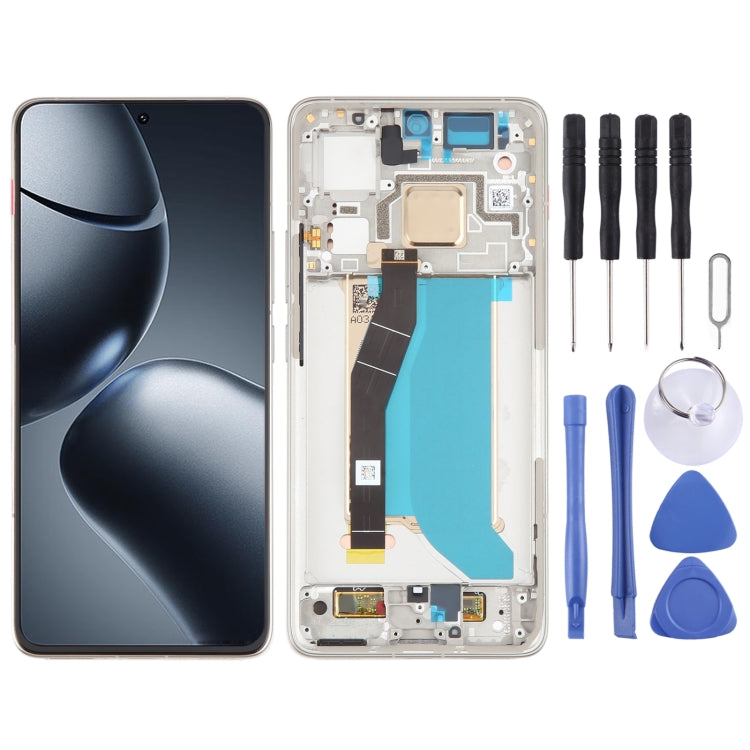 For Xiaomi 14T Pro Original LCD Screen Digitizer Full Assembly with Frame (White) - LCD Screen by PMC TechLife | Online Shopping South Africa | PMC TechLife | Buy Now Pay Later Mobicred