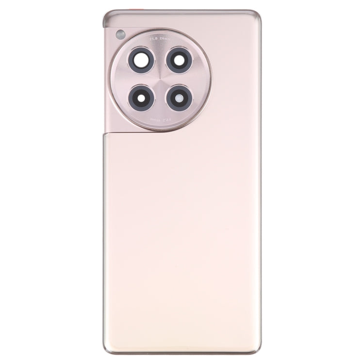 For OnePlus 12R Battery Back Cover with Camera Lens Cover(Gold) - Back Cover by PMC TechLife | Online Shopping South Africa | PMC TechLife | Buy Now Pay Later Mobicred