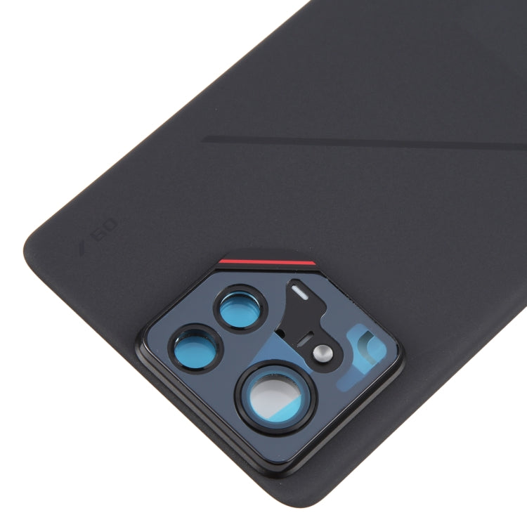 For Asus ROG Phone 9 Pro 5G Original Glass Battery Back Cover with Camera Frame(Matte Black) - Back Cover by PMC TechLife | Online Shopping South Africa | PMC TechLife | Buy Now Pay Later Mobicred
