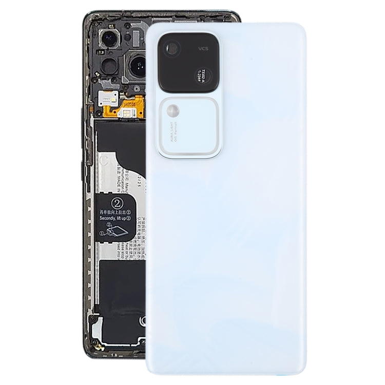 For vivo V30 5G Original Battery Back Cover with Camera Lens Cover(White) - Back Cover by PMC TechLife | Online Shopping South Africa | PMC TechLife | Buy Now Pay Later Mobicred