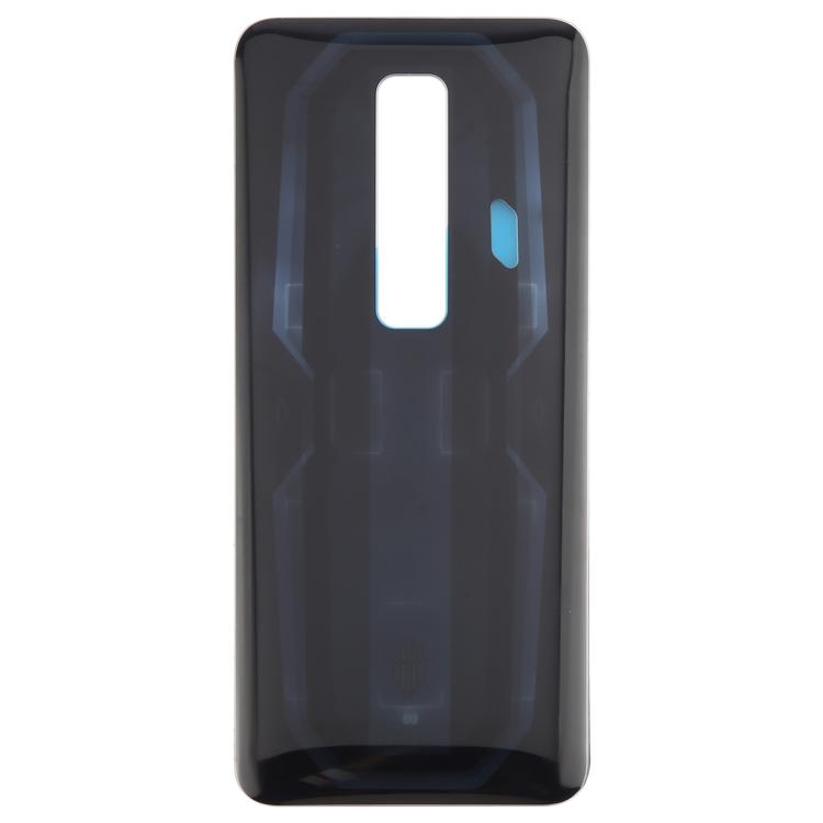 For ZTE nubia Red Magic 7 NX679J Glass Battery Back Cover(Black) - For ZTE by PMC TechLife | Online Shopping South Africa | PMC TechLife | Buy Now Pay Later Mobicred