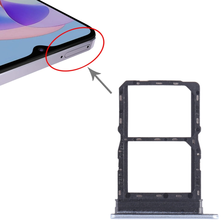 For Honor Play 40 Plus SIM + SIM Card Tray (Silver) - Card Socket by PMc TechLife | Online Shopping South Africa | PMc TechLife | Buy Now Pay Later Mobicred