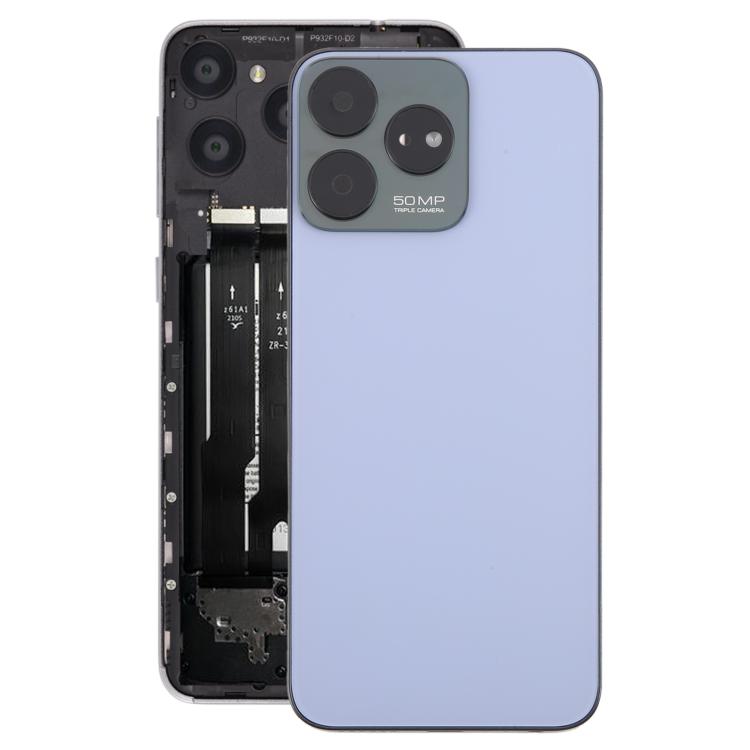 For ZTE Axon 50 Lite 8050 Glass Battery Back Cover with Middle Frame / Camera Lens Cover(Purple) - For ZTE by PMC TechLife | Online Shopping South Africa | PMC TechLife | Buy Now Pay Later Mobicred