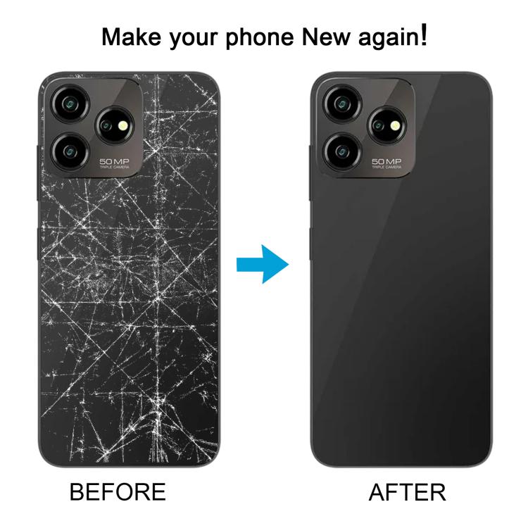 For ZTE Axon 50 Lite 8050 Glass Battery Back Cover with Middle Frame / Camera Lens Cover(Green) - For ZTE by PMC TechLife | Online Shopping South Africa | PMC TechLife | Buy Now Pay Later Mobicred