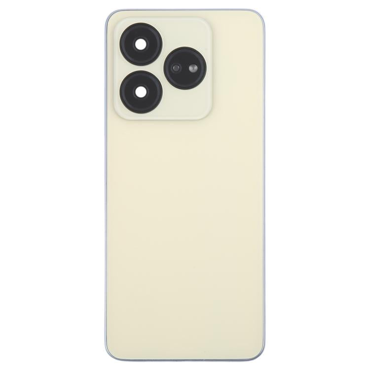 For ZTE Axon 60 Lite Z2356 Glass Battery Back Cover with Middle Frame / Camera Lens Cover(Gold) - For ZTE by PMC TechLife | Online Shopping South Africa | PMC TechLife | Buy Now Pay Later Mobicred