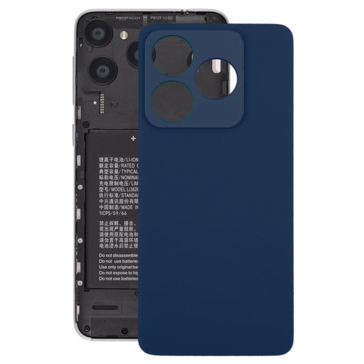 For ZTE Axon 60 Lite Glass Battery Back Cover with Adhesive(Blue) - For ZTE by PMC TechLife | Online Shopping South Africa | PMC TechLife | Buy Now Pay Later Mobicred