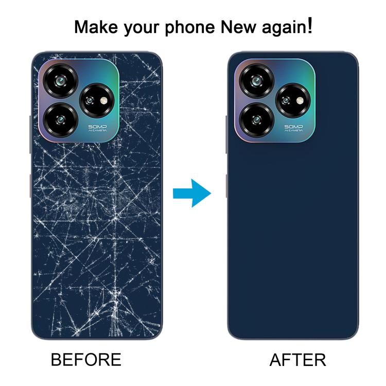 For ZTE Axon 60 Lite Glass Battery Back Cover with Adhesive(Gold) - For ZTE by PMC TechLife | Online Shopping South Africa | PMC TechLife | Buy Now Pay Later Mobicred