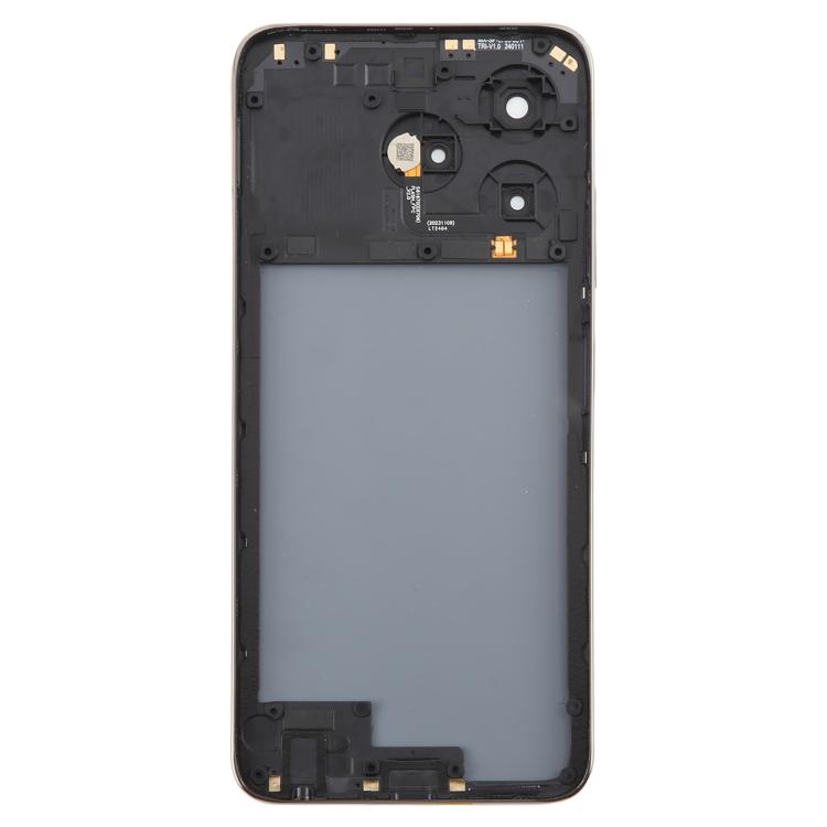 For ZTE Axon 60 / V60 Z2356 Glass Battery Back Cover with Middle Frame / Camera Lens Cover(Black) - For ZTE by PMC TechLife | Online Shopping South Africa | PMC TechLife | Buy Now Pay Later Mobicred