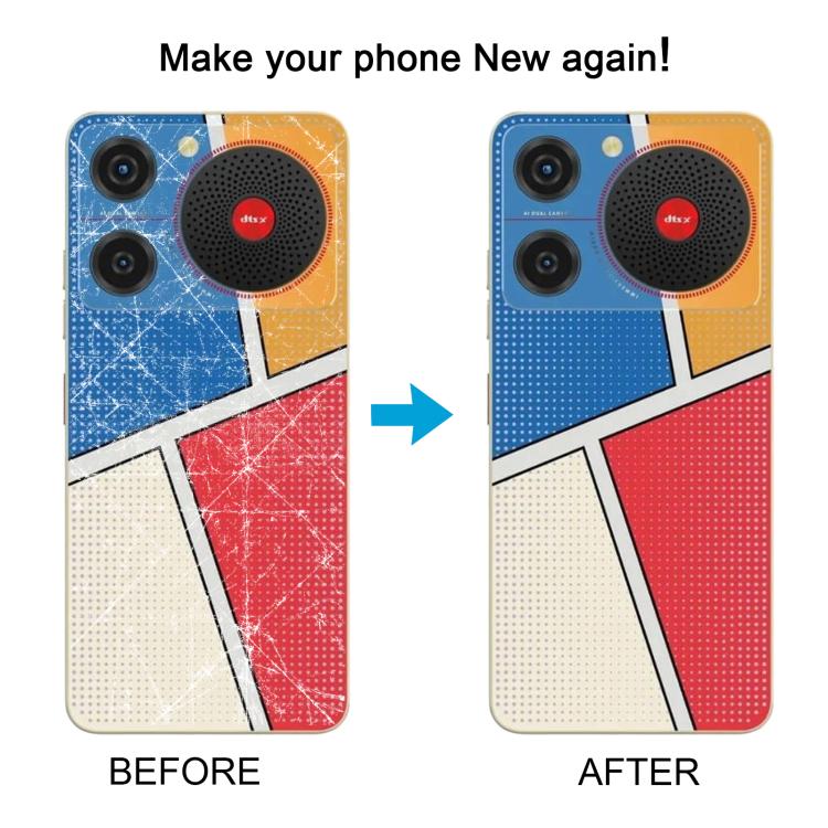 For ZTE nubia Music Z2353 Glass Battery Back Cover with Middle Frame / Camera Lens Cover(Yellow) - For ZTE by PMC TechLife | Online Shopping South Africa | PMC TechLife | Buy Now Pay Later Mobicred