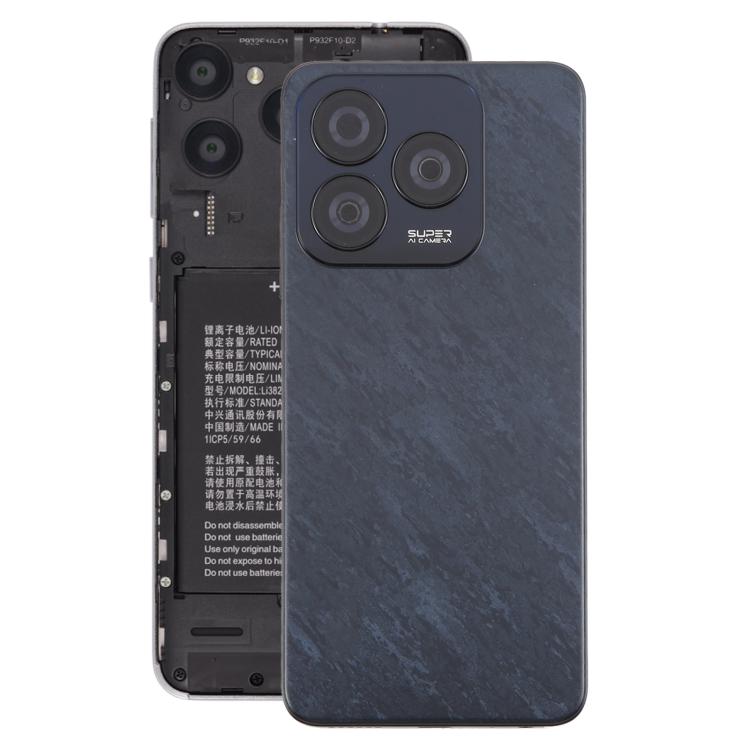 For ZTE Blade A75 4G Z2359 Battery Back Cover with Middle Frame / Camera Lens Cover(Black) - For ZTE by PMC TechLife | Online Shopping South Africa | PMC TechLife | Buy Now Pay Later Mobicred