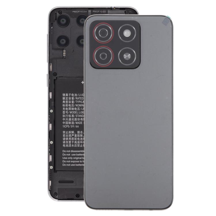 For ZTE Blade A55 Z2450 Battery Back Cover with Middle Frame / Camera Lens Cover(Black) - For ZTE by PMC TechLife | Online Shopping South Africa | PMC TechLife | Buy Now Pay Later Mobicred