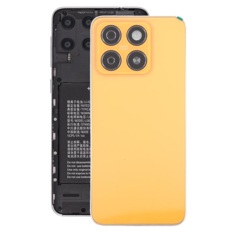 For ZTE Blade A55 Z2450 Battery Back Cover with Middle Frame / Camera Lens Cover(Orange) - For ZTE by PMC TechLife | Online Shopping South Africa | PMC TechLife | Buy Now Pay Later Mobicred