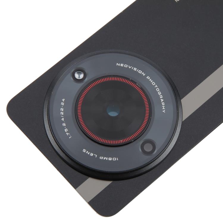 For ZTE nubia Focus Glass Battery Back Cover with Adhesive / Camera Lens Cover(Black) - For ZTE by PMC TechLife | Online Shopping South Africa | PMC TechLife | Buy Now Pay Later Mobicred