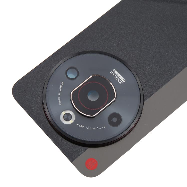 For ZTE nubia Focus Pro Z2351N Glass Battery Back Cover with Adhesive / Camera Lens Cover(Black) - For ZTE by PMC TechLife | Online Shopping South Africa | PMC TechLife | Buy Now Pay Later Mobicred