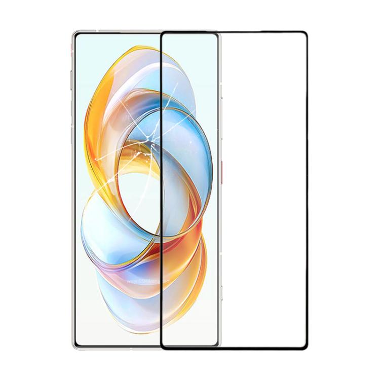 For ZTE Nubia Z70 Ultra NX733J NX736J Front Screen Outer Glass Lens with OCA Optically Clear Adhesive (Black) - For ZTE by PMc TechLife | Online Shopping South Africa | PMc TechLife | Buy Now Pay Later Mobicred