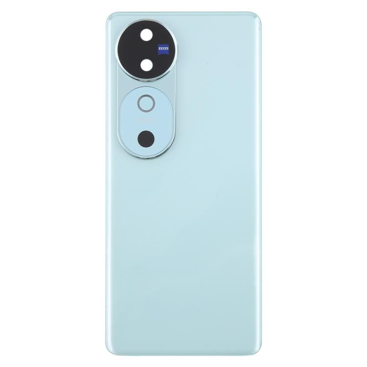 For vivo V40 Battery Back Cover with Camera Lens Cover(Blue) - Back Cover by PMC TechLife | Online Shopping South Africa | PMC TechLife | Buy Now Pay Later Mobicred