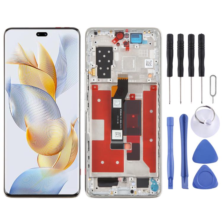 For Honor 90 Pro Original LCD Screen Digitizer Full Assembly with Frame (Silver) - LCD Screen by PMc TechLife | Online Shopping South Africa | PMc TechLife | Buy Now Pay Later Mobicred