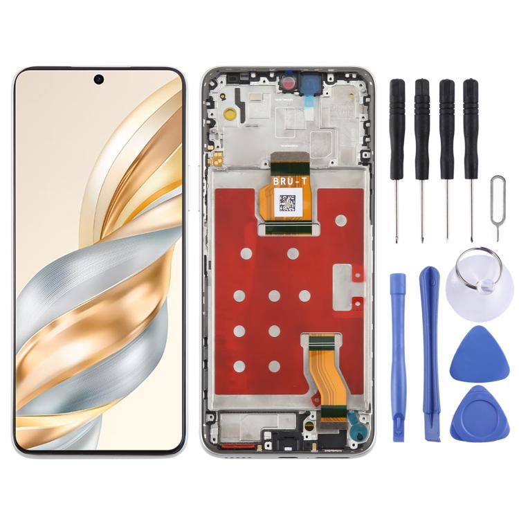 For Honor X60 Original LCD Screen Digitizer Full Assembly with Frame (Silver) - LCD Screen by PMc TechLife | Online Shopping South Africa | PMc TechLife | Buy Now Pay Later Mobicred