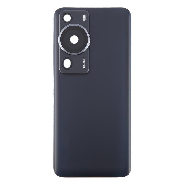 For Huawei P60 Pro Battery Back Cover with Camera Lens Cover(Black) - Back Cover by PMc TechLife | Online Shopping South Africa | PMc TechLife | Buy Now Pay Later Mobicred