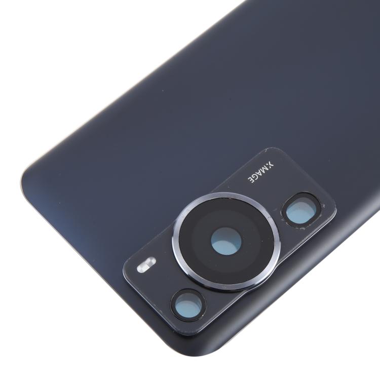 For Huawei P60 Pro Battery Back Cover with Camera Lens Cover(Black) - Back Cover by PMc TechLife | Online Shopping South Africa | PMc TechLife | Buy Now Pay Later Mobicred