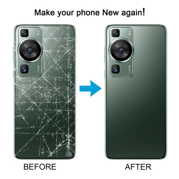 For Huawei P60 Pro Battery Back Cover with Camera Lens Cover(Green) - Back Cover by PMc TechLife | Online Shopping South Africa | PMc TechLife | Buy Now Pay Later Mobicred