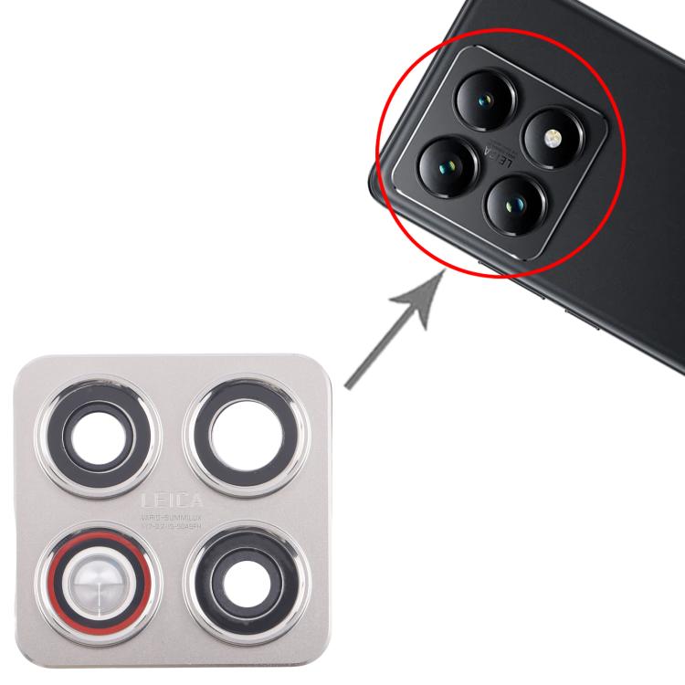 For Xiaomi 14T Original Rear Camera Lens Cover (Silver) - Camera by PMc TechLife | Online Shopping South Africa | PMc TechLife | Buy Now Pay Later Mobicred
