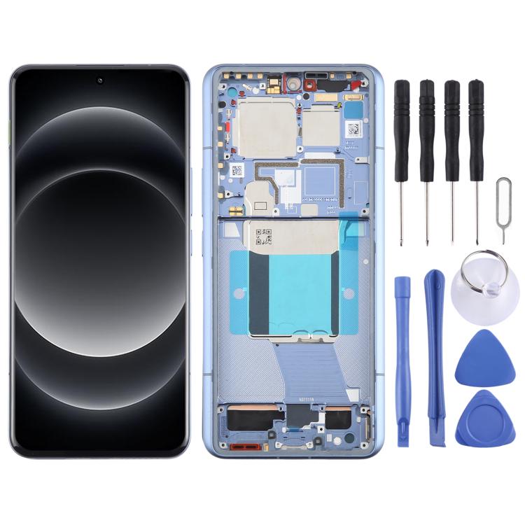 For Xiaomi 14 Ultra AMOLED Original LCD Screen Digitizer Full Assembly with Frame (Blue) - LCD Screen by PMc TechLife | Online Shopping South Africa | PMc TechLife | Buy Now Pay Later Mobicred