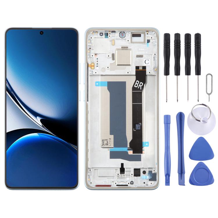 For Xiaomi Redmi Turbo 4 AMOLED Original LCD Screen Digitizer Full Assembly with Frame (Blue) - LCD Screen by PMc TechLife | Online Shopping South Africa | PMc TechLife | Buy Now Pay Later Mobicred