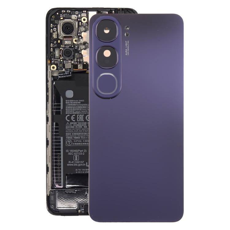 For vivo V40 Lite 5G IDN Version Original Battery Back Cover with Camera Lens Cover(Purple) - Back Cover by PMc TechLife | Online Shopping South Africa | PMc TechLife | Buy Now Pay Later Mobicred