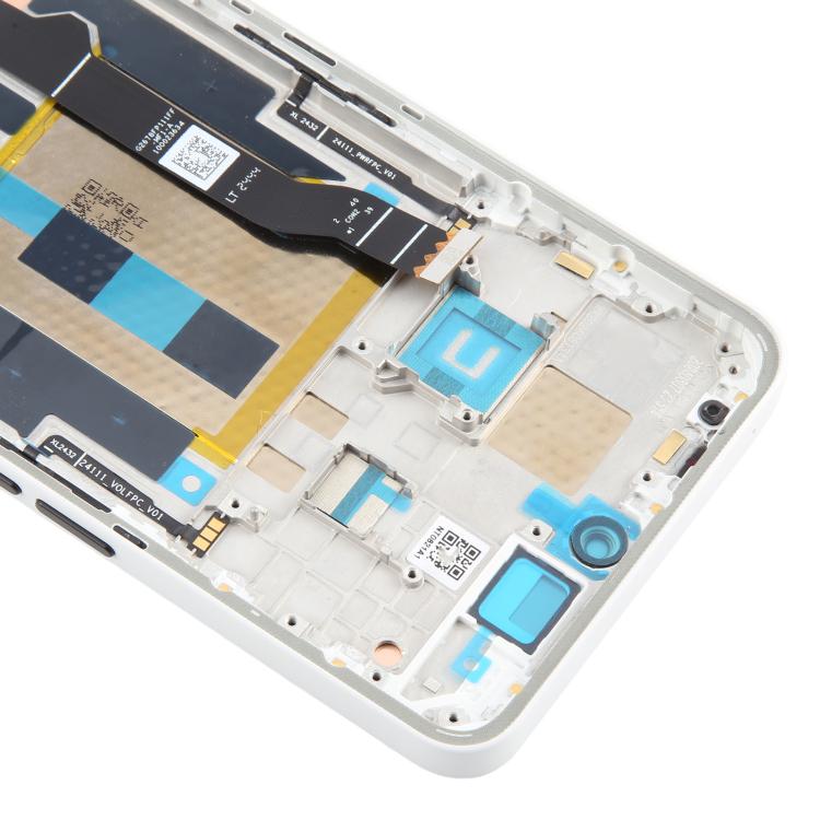 For Nothing Phone 3a A059 AMOLED Original LCD Screen Digitizer Full Assembly with Frame (White) - free shipping - PMc TechLife - Order now!