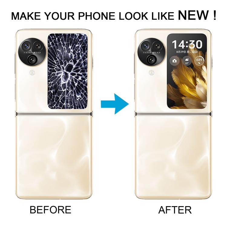 For OPPO Find N3 Flip Original LCD Secondary Screen with Digitizer Full Assembly (Pink) - LCD Screen by PMC Jewellery | Online Shopping South Africa | PMC Jewellery | Buy Now Pay Later Mobicred