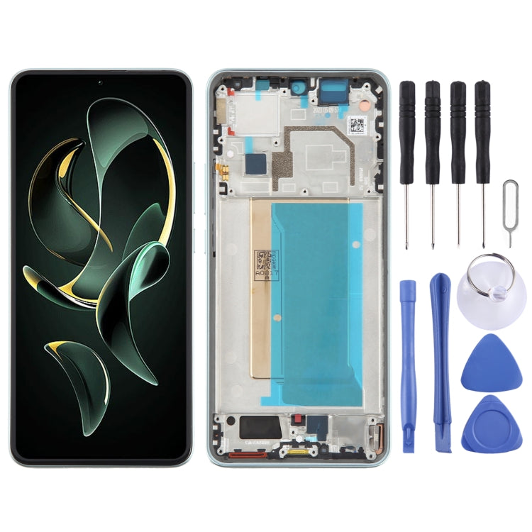 For Xiaomi 13T Original AMOLED Material LCD Screen Digitizer Full Assembly with Frame (Green) - free shipping - PMC TechLife - Order now!