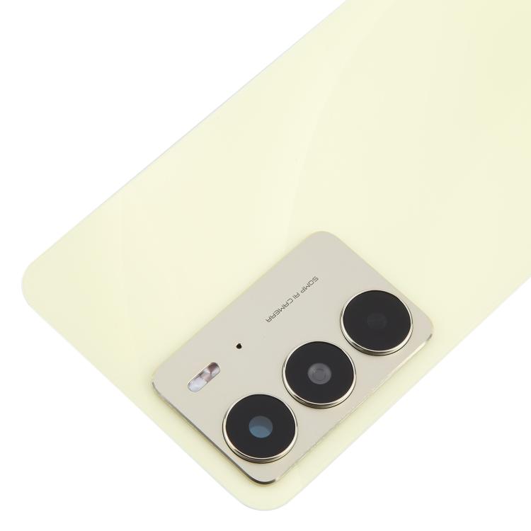 For Realme C75 4G Original Back Cover with Camera Lens Cover(Yellow) - free shipping - PMc TechLife - Order now!