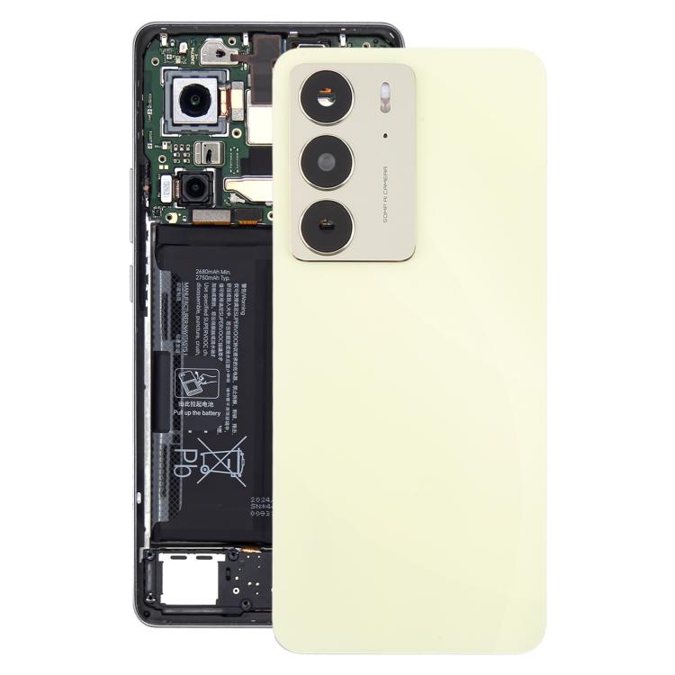 For Realme C75 4G Original Back Cover with Camera Lens Cover(Yellow) - free shipping - PMc TechLife - Order now!