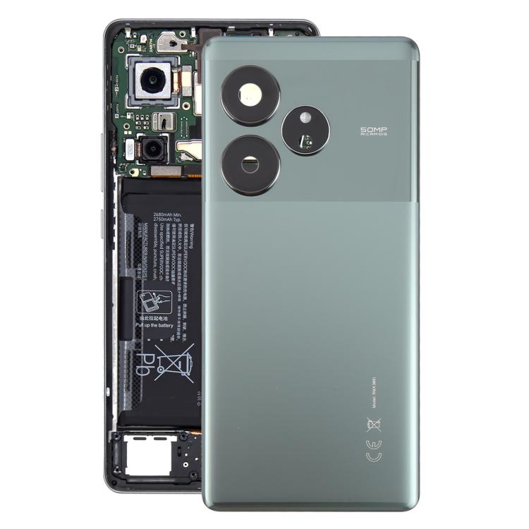 For Realme GT 6 Global Original Back Cover with Camera Lens Cover(Green) - free shipping - PMc TechLife - Order now!