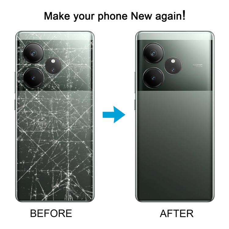 For Realme GT 6 Global Original Back Cover with Camera Lens Cover(Green) - free shipping - PMc TechLife - Order now!