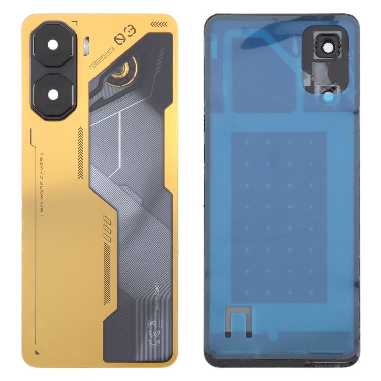 For ZTE nubia Neo 3 Plastic Battery Back Cover with Camera Lens Cover(Gold) - free shipping - PMC TechLife - Order now!