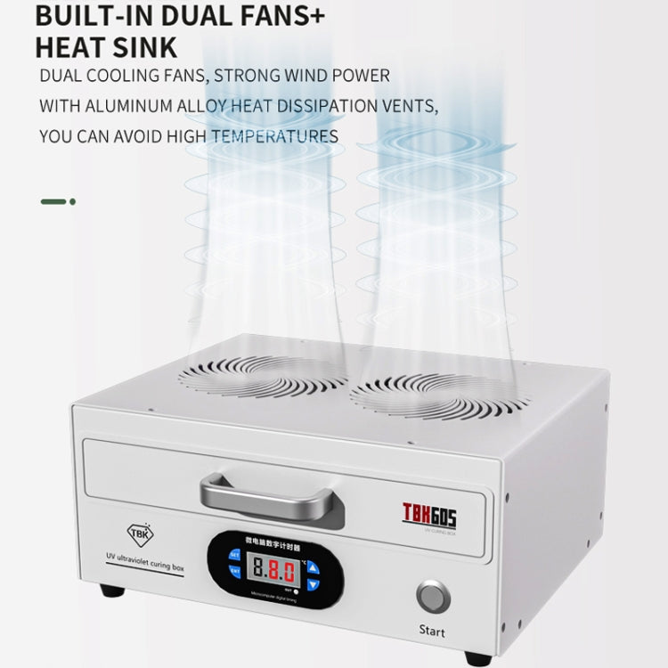 TBK 605 100W Mini UV Curing Lamp Box 48 LEDs Curved Surface Screen UV Curing Box, US Plug - free shipping - PMC TechLife - Order now!